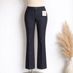Anne Klein NWT Indigo Twill Bootcut Dress Pants Size 6